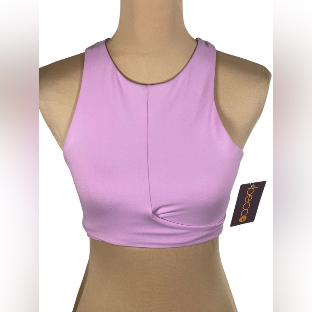 BECCA Lavender Sleeveless Sports Bra NWT XS - Picture 1 of 9